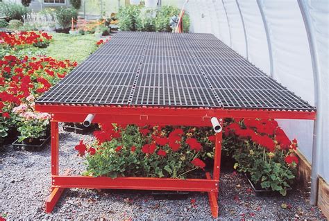 rolling greenhouse benches